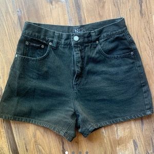 New York Jeans Black Shorts